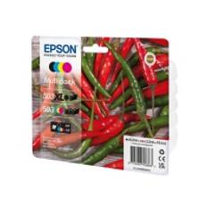 Epson 503/503 XL Multipack - 4-pack - XL (svart) + standardkapacitet - svart, gul, cyan, magenta - original - blister - bläckpatron - för EPL 5200  RIP Station 5200  WorkForce WF-2960