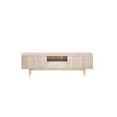 EGEDAL TV-BORD - MASSIV EG OLIE/HVIDOLIE - MÅL: 180 X 55 X 35 CM. - STÆRK PRIS - EG HVIDOLIE