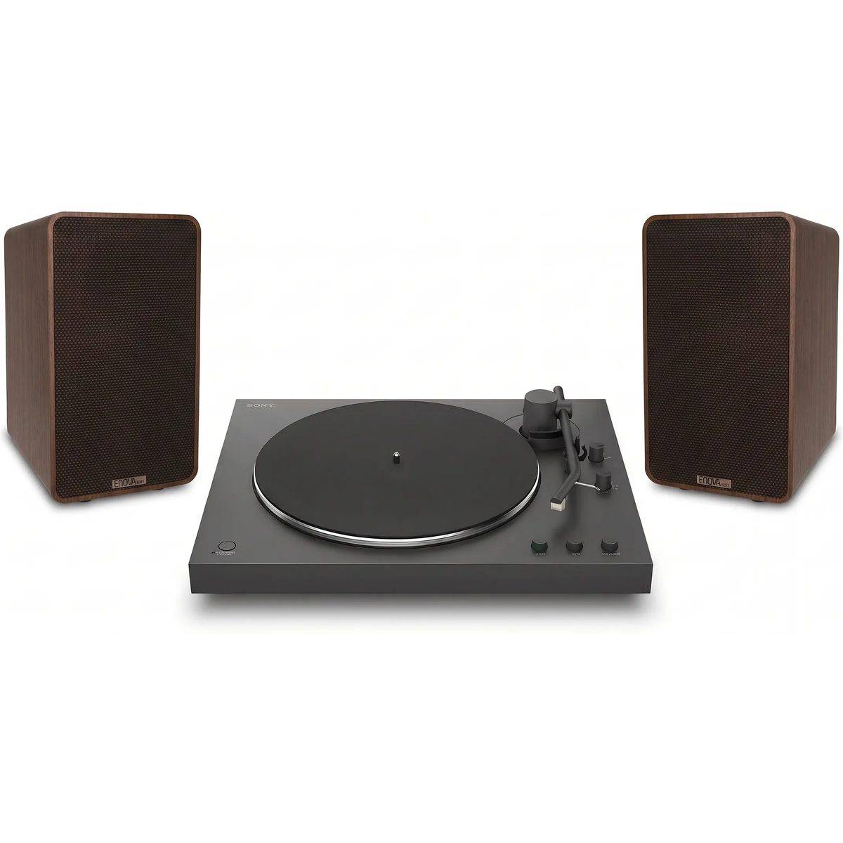 Sony + Enova HIFI VELA IV valnöt (sats om 2) + PS-LX3BT