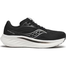 Saucony Women's Ride 18 Wide Black/white, 42.5