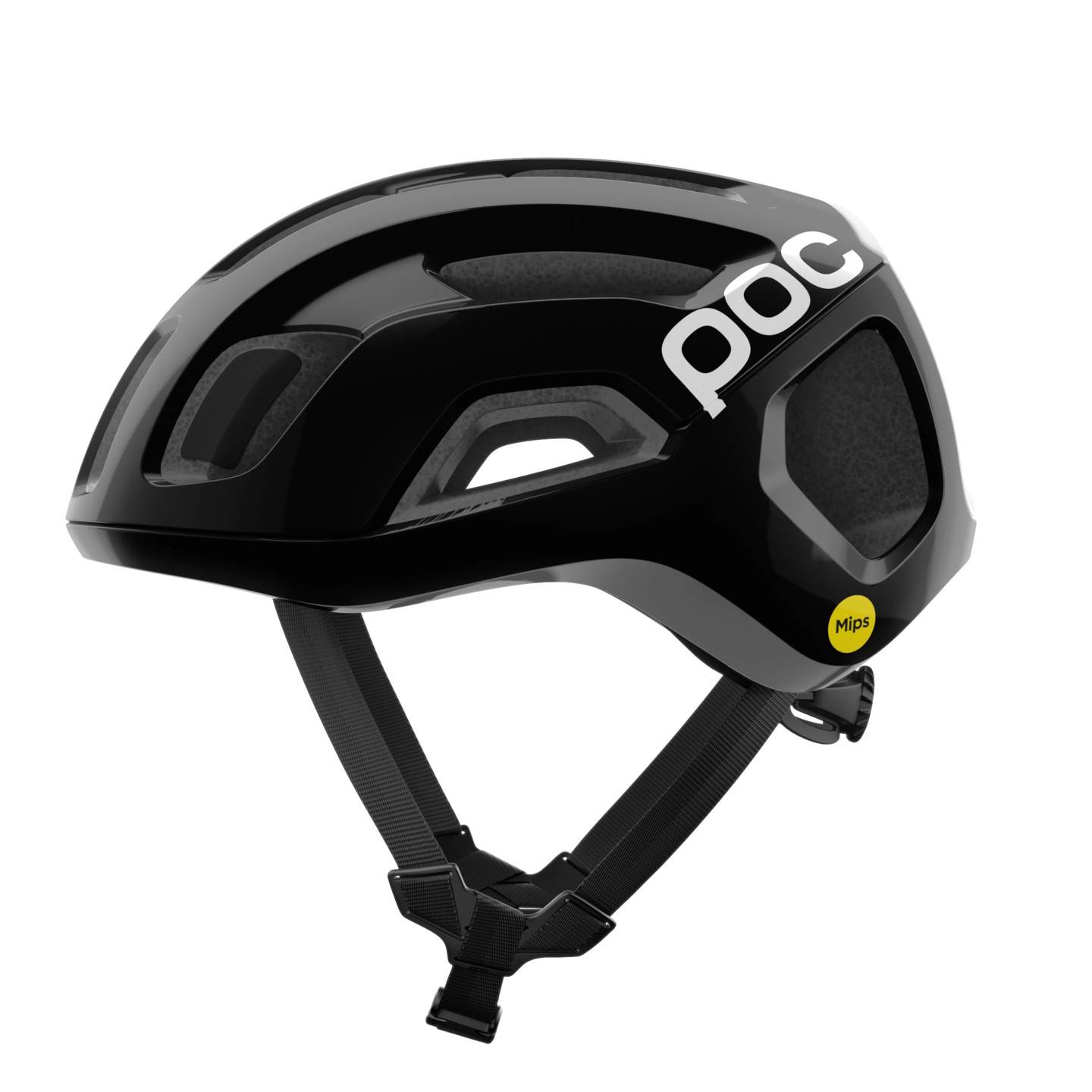 POC Ventral Air Mips Hjälm Uranium Black M./Hydrogen White, Str. S - Sort/Sort (S)
