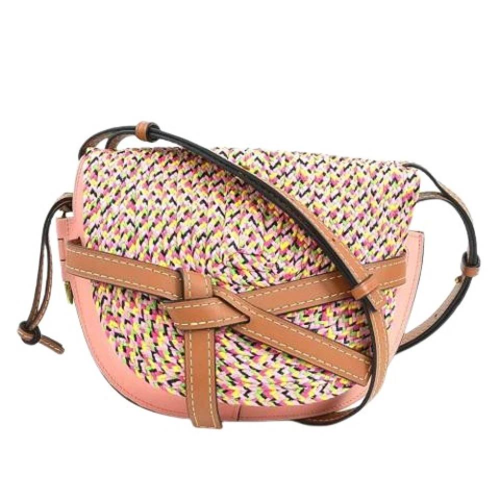 Loewe Pre-owned - Pre-owned Raffia Crossbody Bag Vintage - Dam - ONE Size -