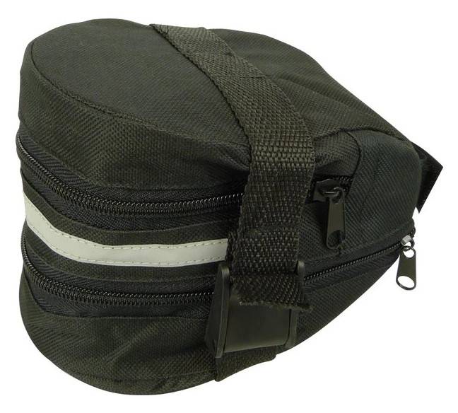 Dresco Saddle Bag - Cykeltaske, Vandafvisende, Sort