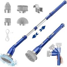 iDOO Elektrische Reinigungsbürste, Electric Spin Scrubber Haushalt, Teleskop Electric Cleaning Brush, Putzbürste Elektrisch Mit Verstellbarem Griff, Cleaning Gadgets-HomeGadgets