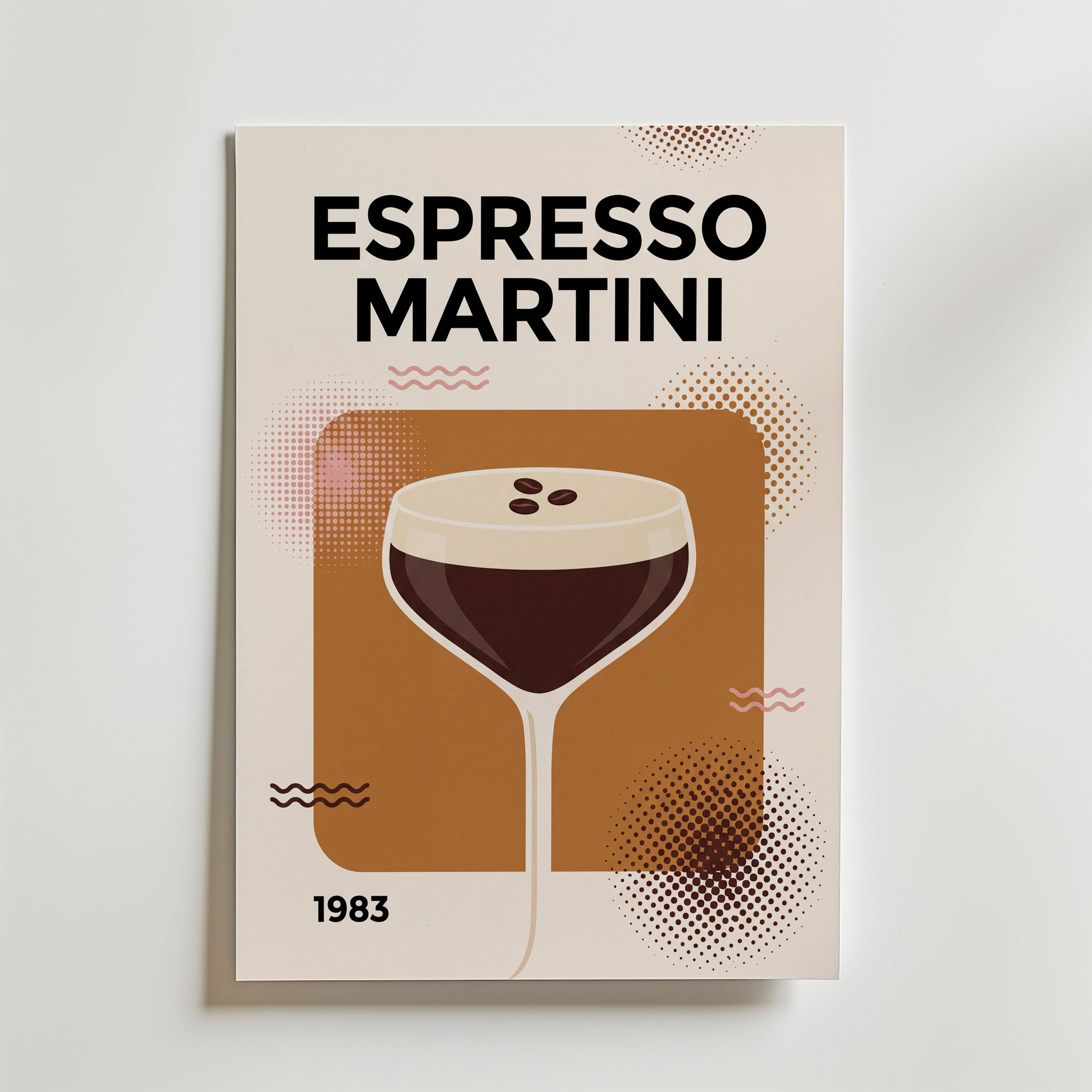 Espresso Martini Poster - Fine Art Poster 40x50 cm Utan passepartout
