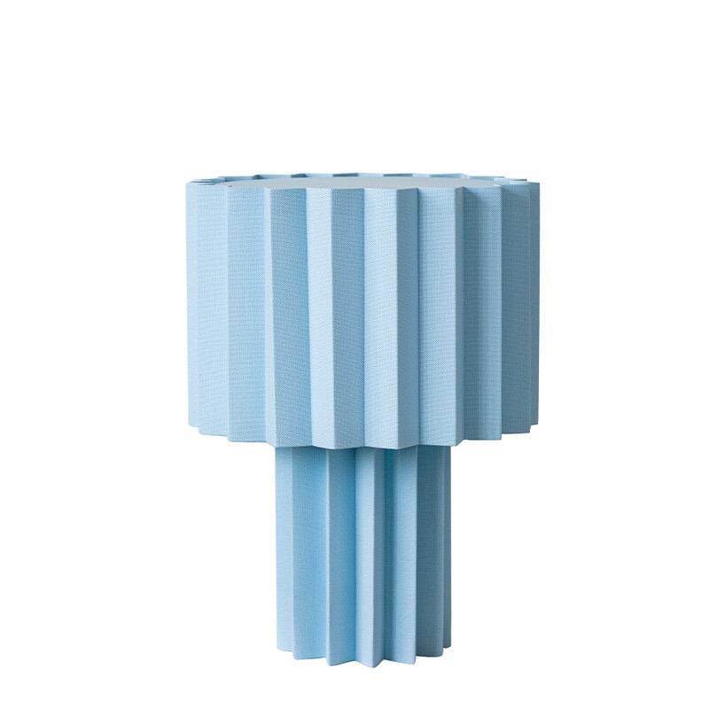 Örsjö Belysning Plissé bordslampa pale blue