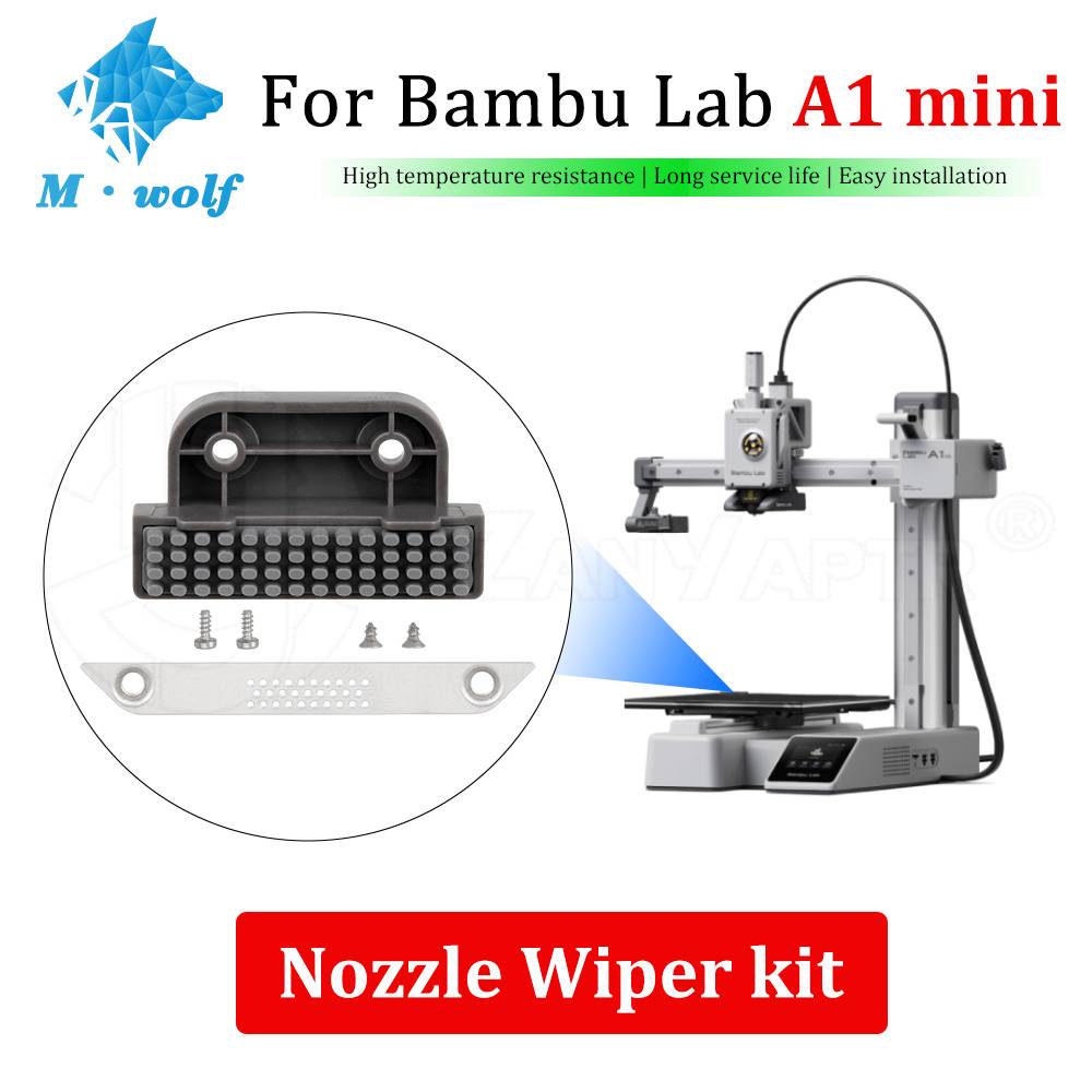 For Bambu Lab A1 Mini Nozzle Wiper Silicone Brush Kit Nozzle Cleaning Tool For Bambulab 3D Printer Replacement Accessories