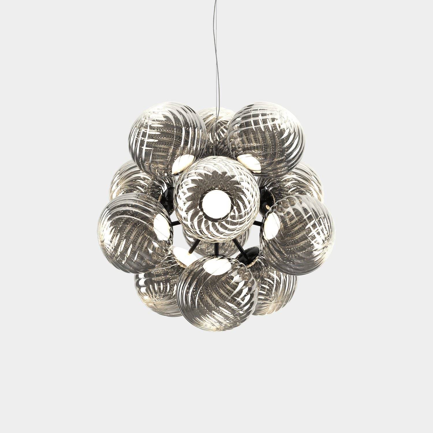 Tom Dixon - Whirl Burst Ljuskrona Silver