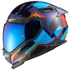 Nexx X.WST3 Fluence Helm, blau-rot matt