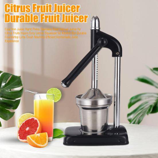 Manuell Citruspress Kraftig Rostfritt Stål Citron Lime Press för Kök Bar Effektiv Fruktköttsfri Juicextraktor grön