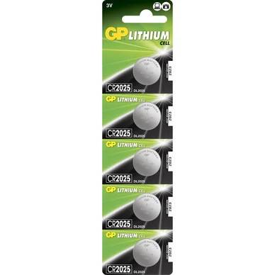 GP CR 2025, litiumbatteri 5-pack