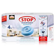 Henkel Pattex Stop Feuchtigkeit Aero 360° Luftentfeuchter Nachfüllpack 4x450g Neutrale-Tabs - Vorbeugend gegen Feuchtigkeit, schlechte Gerüche und Schimmel (1er Pack)