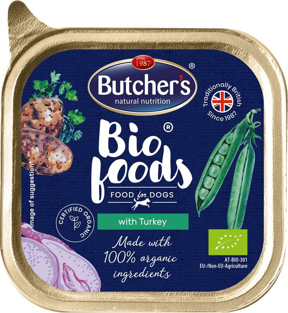 BUTCHER'S BIO foods kalkonpaté för hundar 150 g