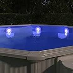 XGWKCNV Pool & Spa nedsänkbar flytande pool LED-lampa med fjärrkontroll vit pool och spa tillbehör