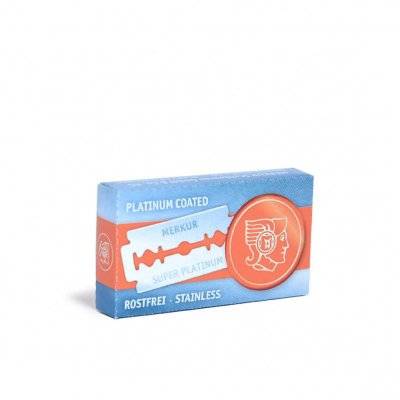 Merkur Super Platinum Stainless Dubbeleggade Rakblad 50-pack (Prenumeration: Varannan månad)