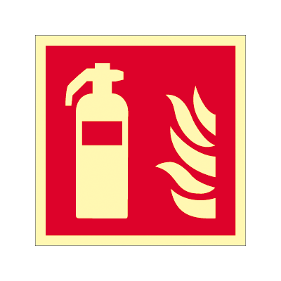 Efterlysande brandskylt Housegard "Brandsläckare"