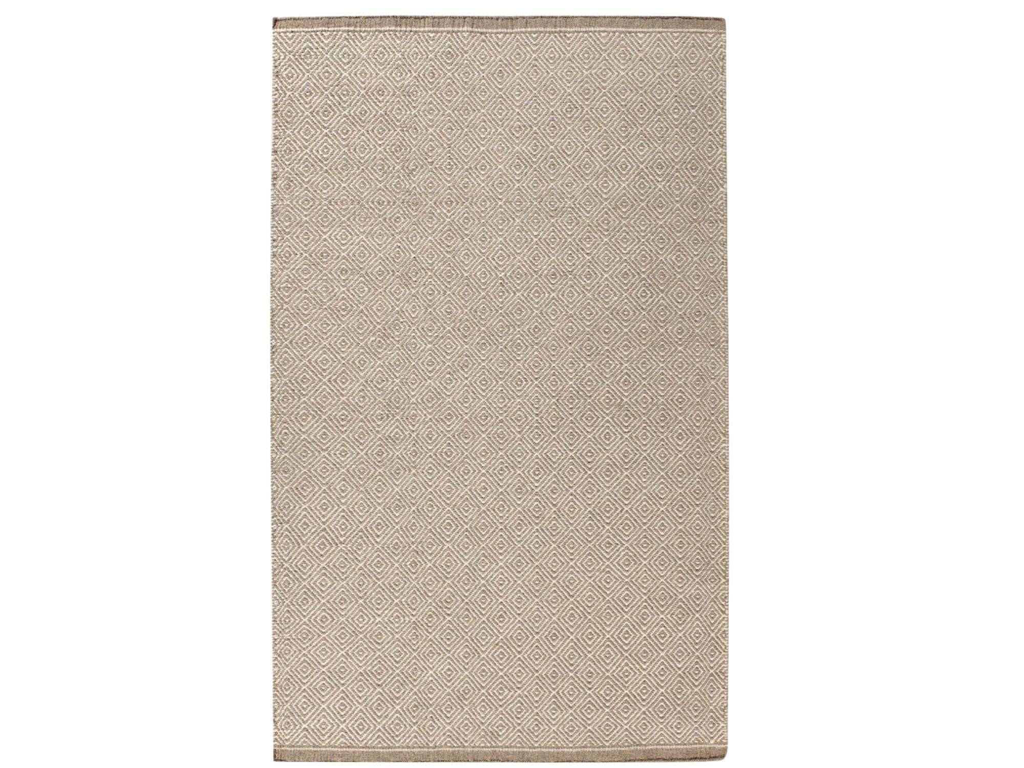 C. Olesen - Idun tæppe - B140 x L200 cm / Dark Beige/White