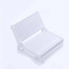 HJHIKJK Diskavlopp Folding Dish Rack Bowl Plate Organizer Tray Tableware Storage Drying Rack Dish Drainer Rack Bowl Plate Sink Dish frame Organizer(White)