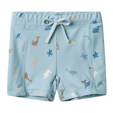 Wheat Badbyxor - Ulrik - UV40+ - Soft Blue Sea Life - Wheat - 5 år (110) - Badkläder