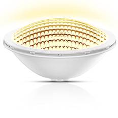 LyLmLe 18W LED Lamp PAR56 undervattensbelysning LED nedsänkbara vattentäta IP68 12 V DC/AC, 3000 K varmt vit