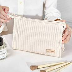 1pc New Simple Fashion Fresh Cake Makeup Bag, Back To School Essential Portable Candy Color Makeup Bag, Multifunctional Toiletry Bag Storage Bag, Make - Multicolor - Brown,Pink,Purple,Beige,Light Blue,Light Green