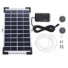 Aquarium Solar Powered Oxygenator, Fish Tank Aquarium Pond Water Oxygen Pump Air Pump Water Quality Protector