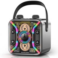 SDRDSP300 karaoke machine with Microphone and Bluetooth karaoke speakers Mech-style with LED suitable forOutdoor Party
