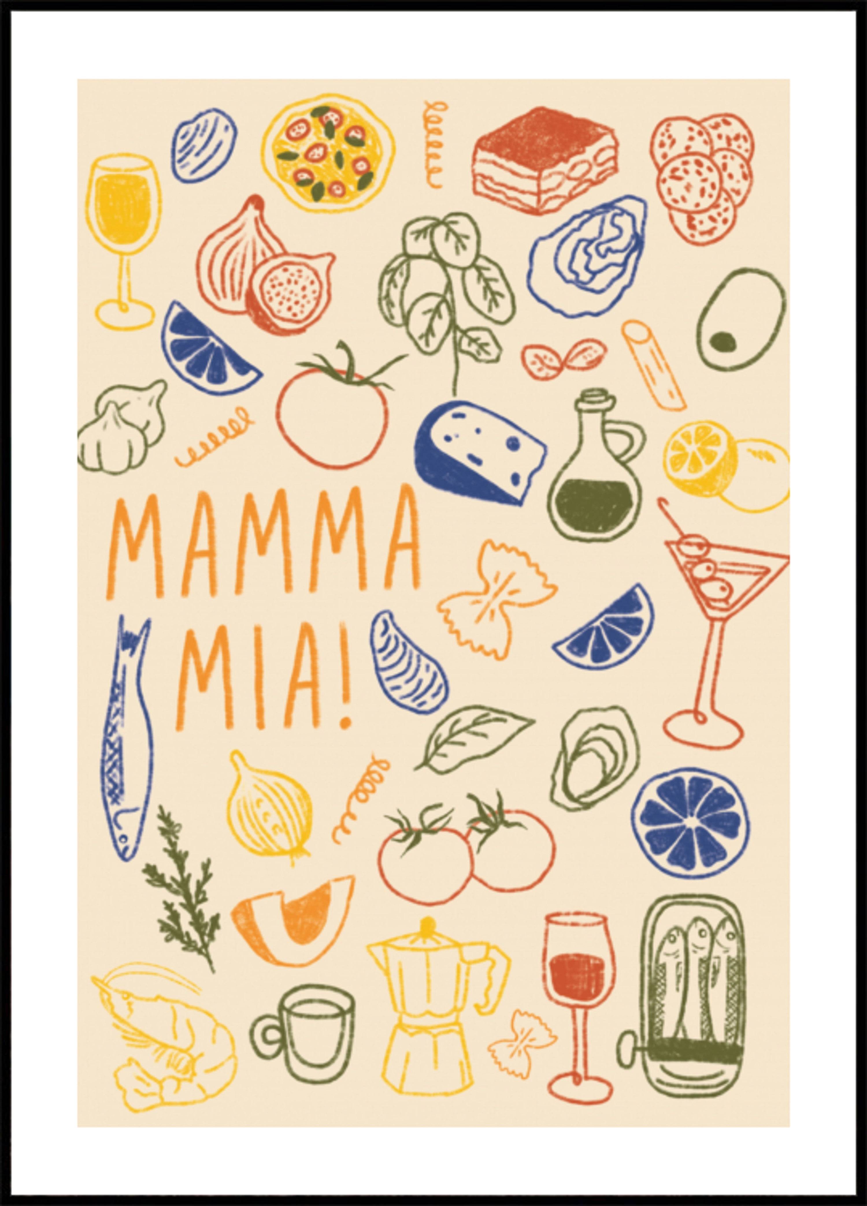 Mamma Mia Italian Food (70x100) - Plakater > Osorterade verk