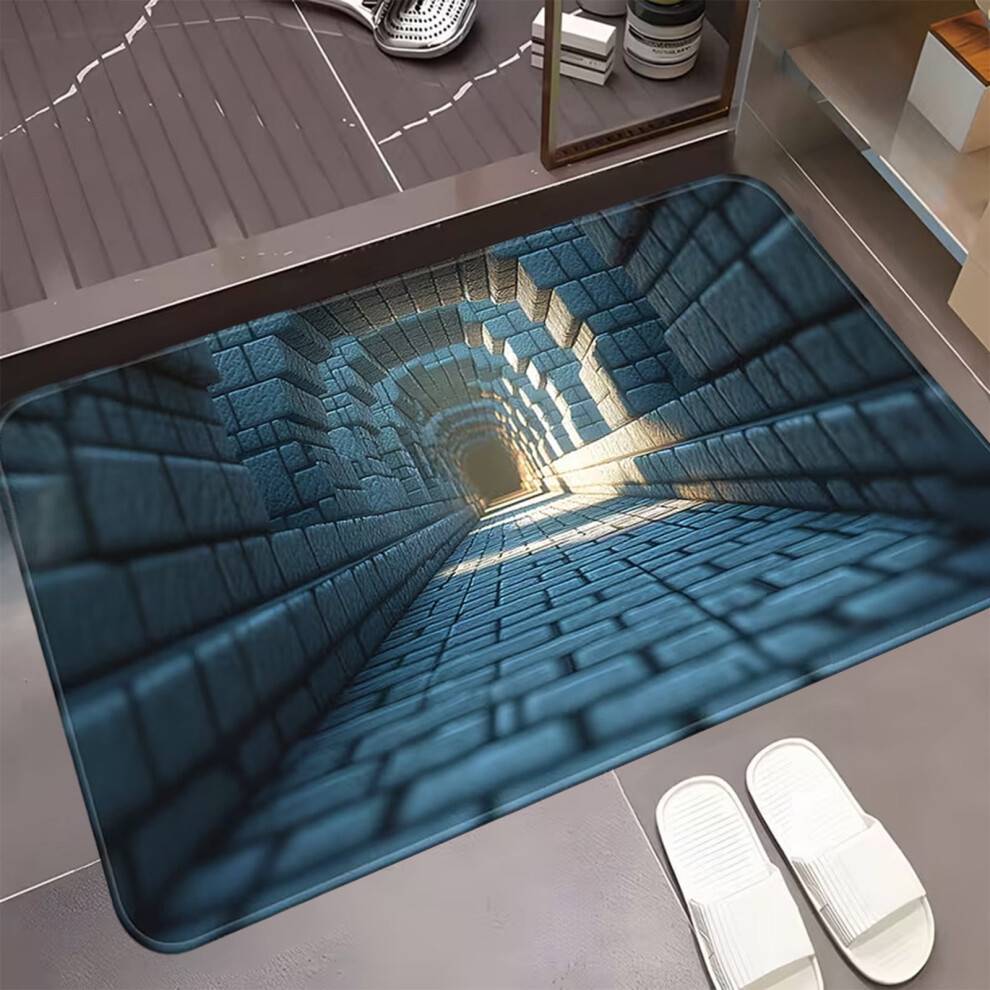 3D dørmåtte vandabsorberende skridsikker entrémåtte 1 stk.