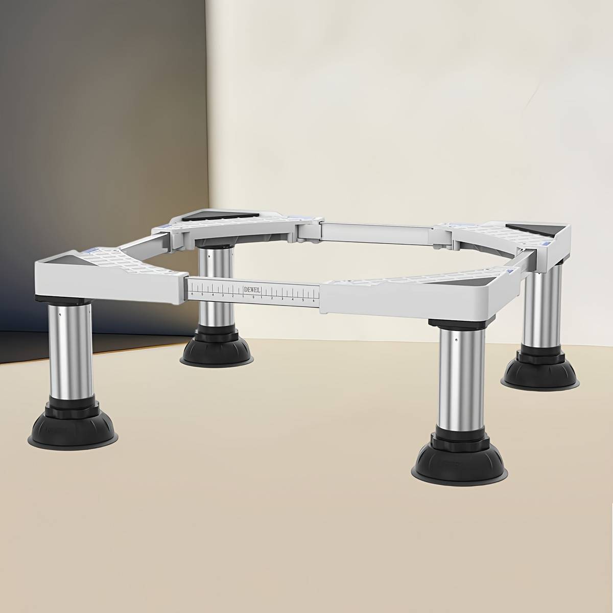 Washing Machine Base Frame, Adjustable Washing Machine Base For Fridge, Dryer And Freezer, 300kg, Adjustable 20-23cm