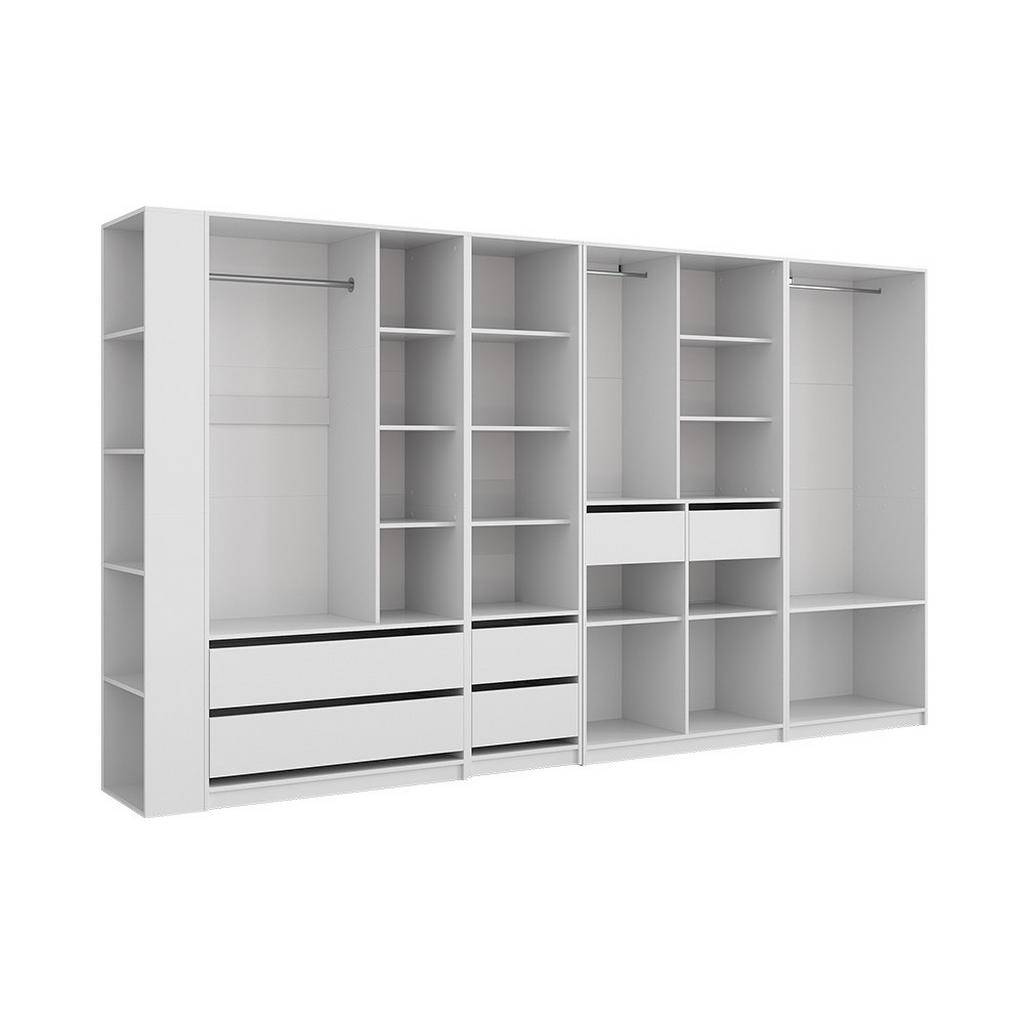 GARDEROB Elmo Vit 50x200 cm Uppsättning om 5