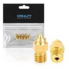 Creality Officiell 3D-skrivare mässingsmunstycken MK8 0,4 mm 5 stycken för Ender 3 S1 Ender-3 S1 Pro CR-6 SE CR-6 Max Sermoon V1 Pro Ender-2 Pro CR-200B CR-5 Pro H(CT-380) CR-10 Smart