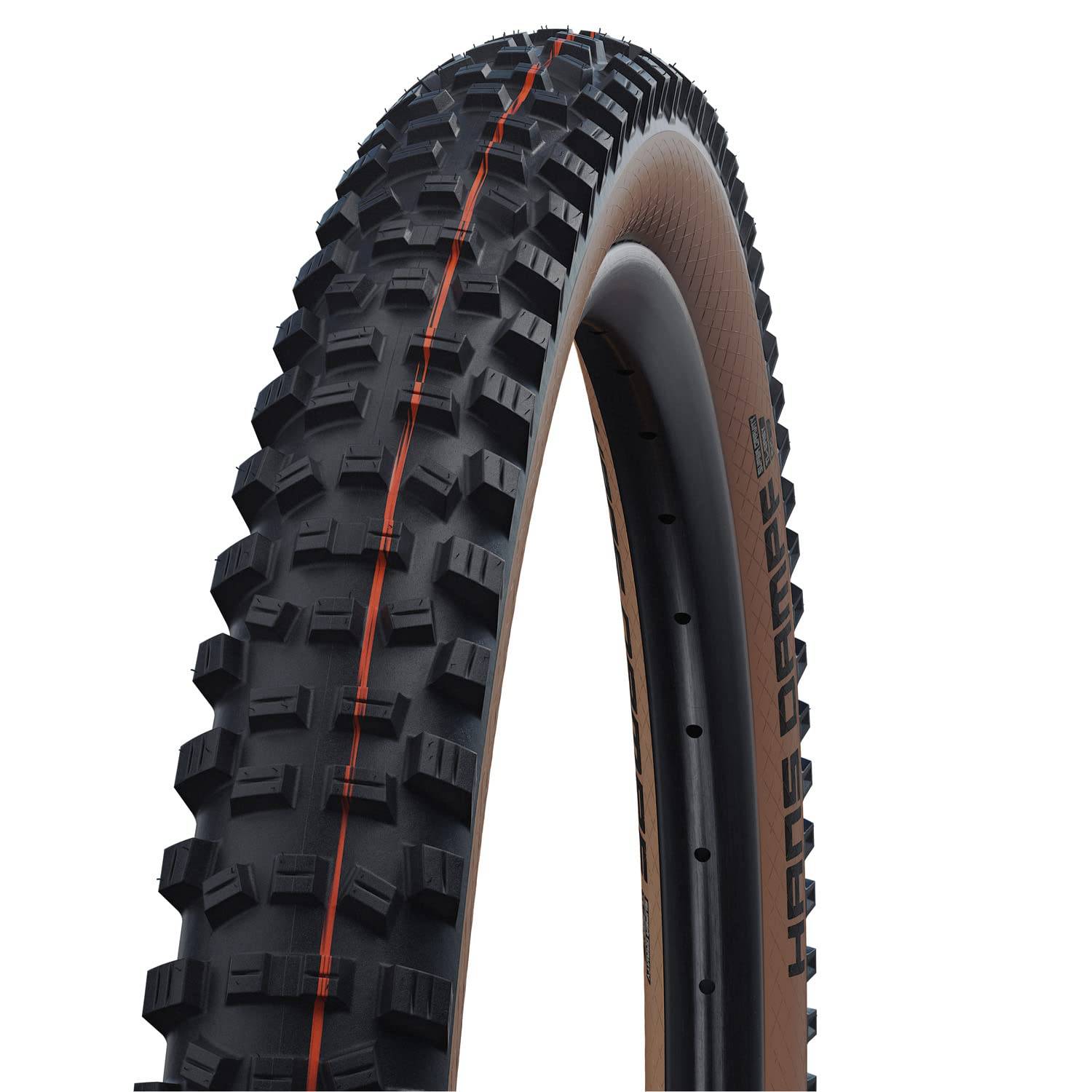 SCHWALBE Hans Dump Kevlar Bead MTB Down Country Tire [Genuine Product] 27.5x2.60 brons