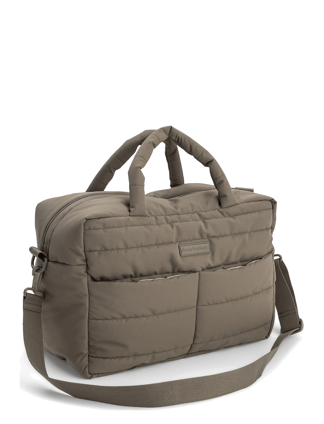 DONE BY DEER Quilted Changing Bag Taupe | Brown | 41X 21X H 29 cm