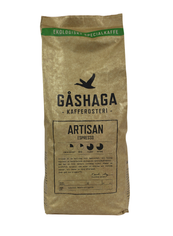 Gåshaga kafferosteri Espresso Artisan kaffebönor 1000g