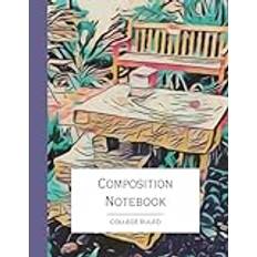 City Scenes: Colorful Urban Photo Art Composition Notebook, College ruled, 8.5x11: Botanical Gardens Fountain Pattern, lined note book, 130 pages