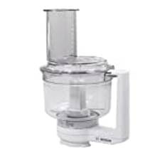 Bosch Multimixer MUZ6MM3, Füllmenge 1,6 Liter, inklusive 3 Scheiben (Schneid-Wende-Scheibe, Raspel-Wendescheibe, Reibescheibe fein), Schlagmesser, für MUM6 Küchenmaschine, Weiß