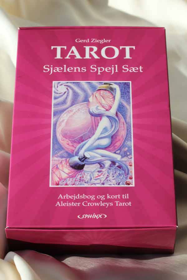 Tarot Sjælens Spejl SÆT Dansk Bog + Engelske Crowley Tarotkort