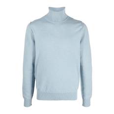 MAISON MARGIELA TURTLE NECK SWEATER Size: M, colour: BLUE