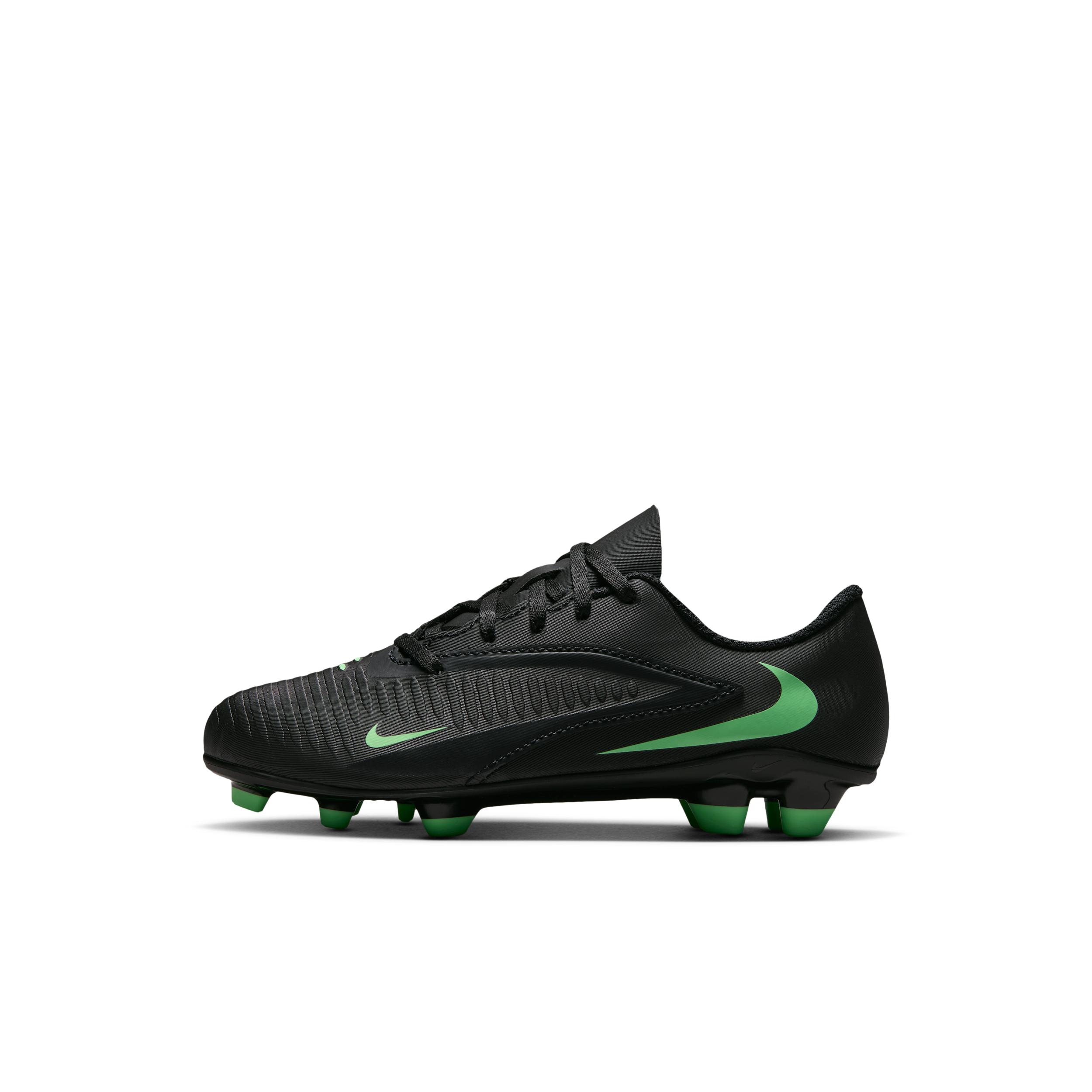 Nike Jr. Phantom 6 Low Club-fodboldstøvler til flere slags underlag til mindre børn - sort