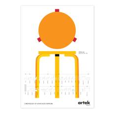 Artek - Stool 60 Poster + Aalto Chronology - Posters