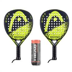 Head Padel Package Deal (Head Flash Black/Yellow + Head Padel Pro)