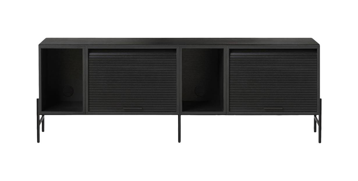 Hifive Low 150 cm - Black Painted Oak