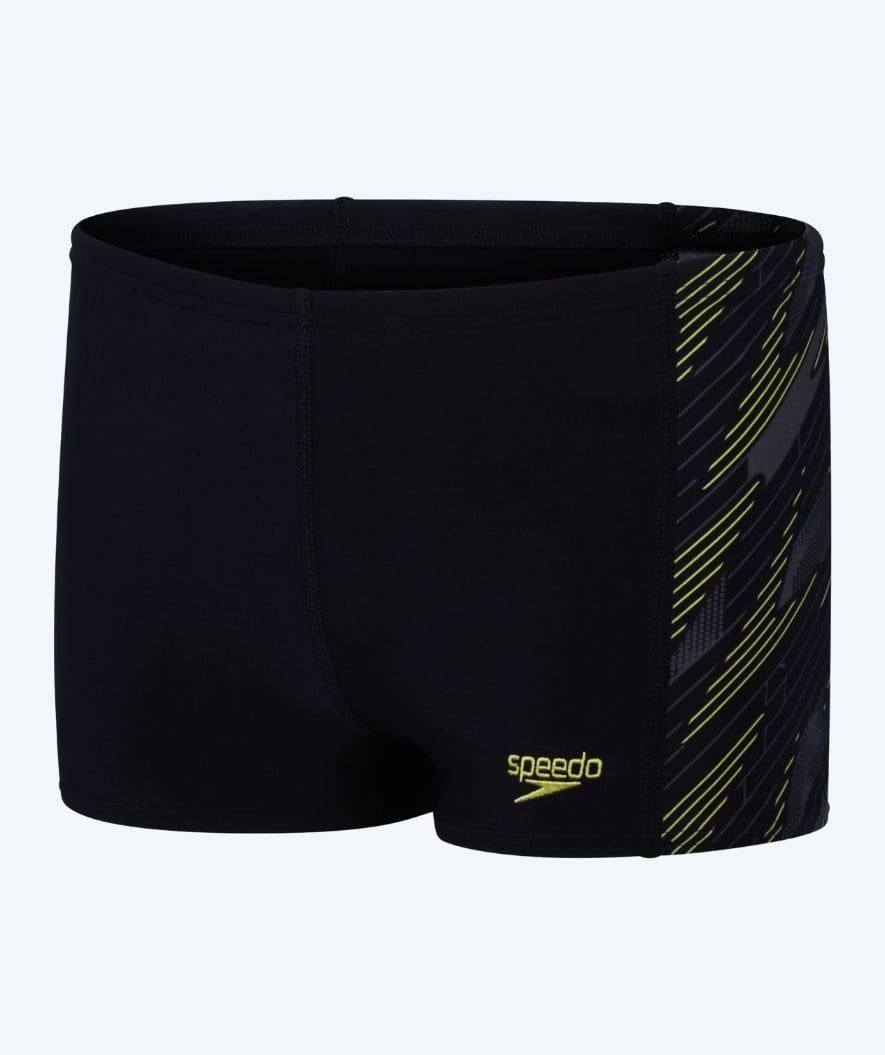 Speedo aquashorts för pojkar - Hyperboom Panel - Svart/Gul