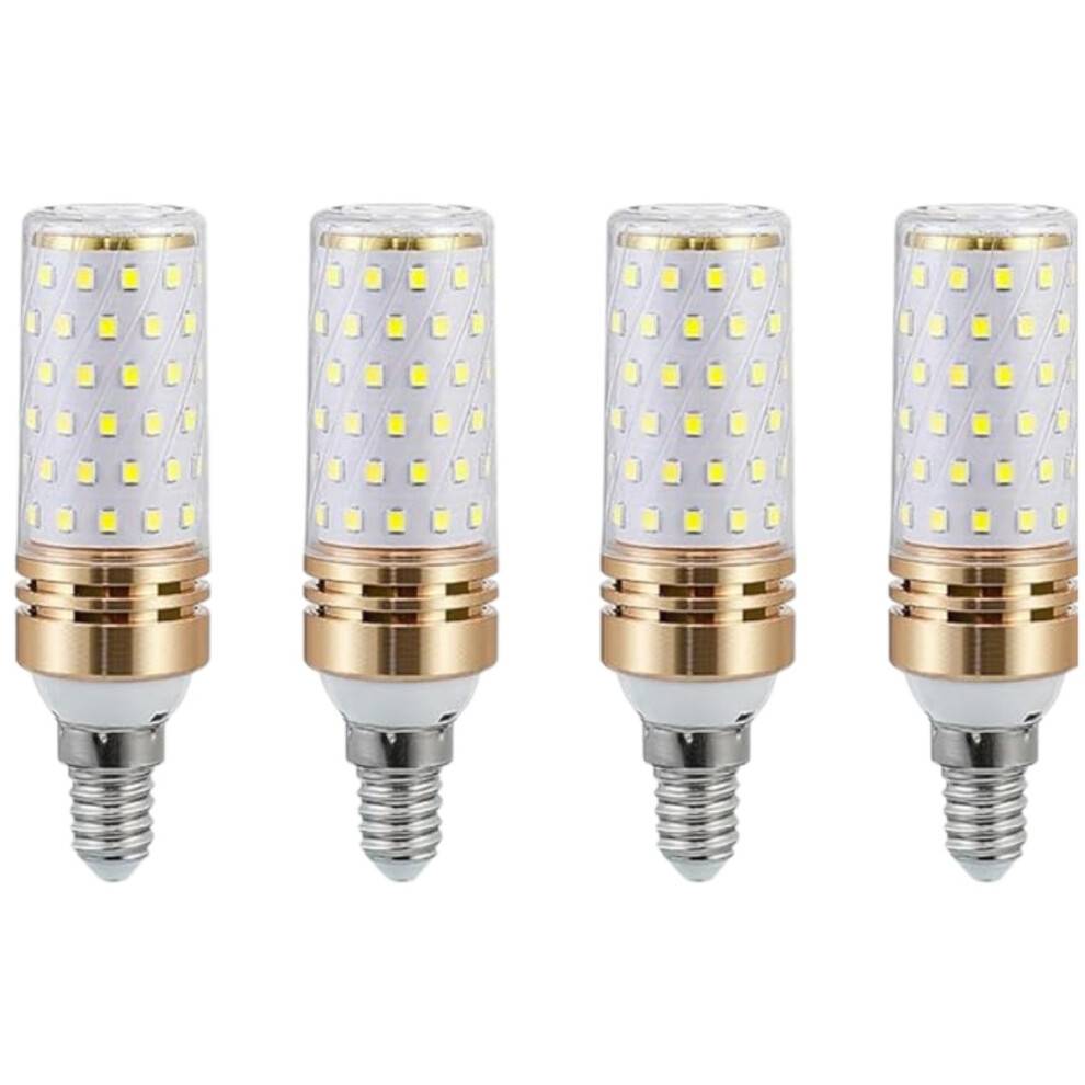 E14 LED-pære med majs, kold hvid 6500K, 220V, 9W svarende til 90W halogenpære, 900lm, flimmerfri, ikke-dæmpbar, pak