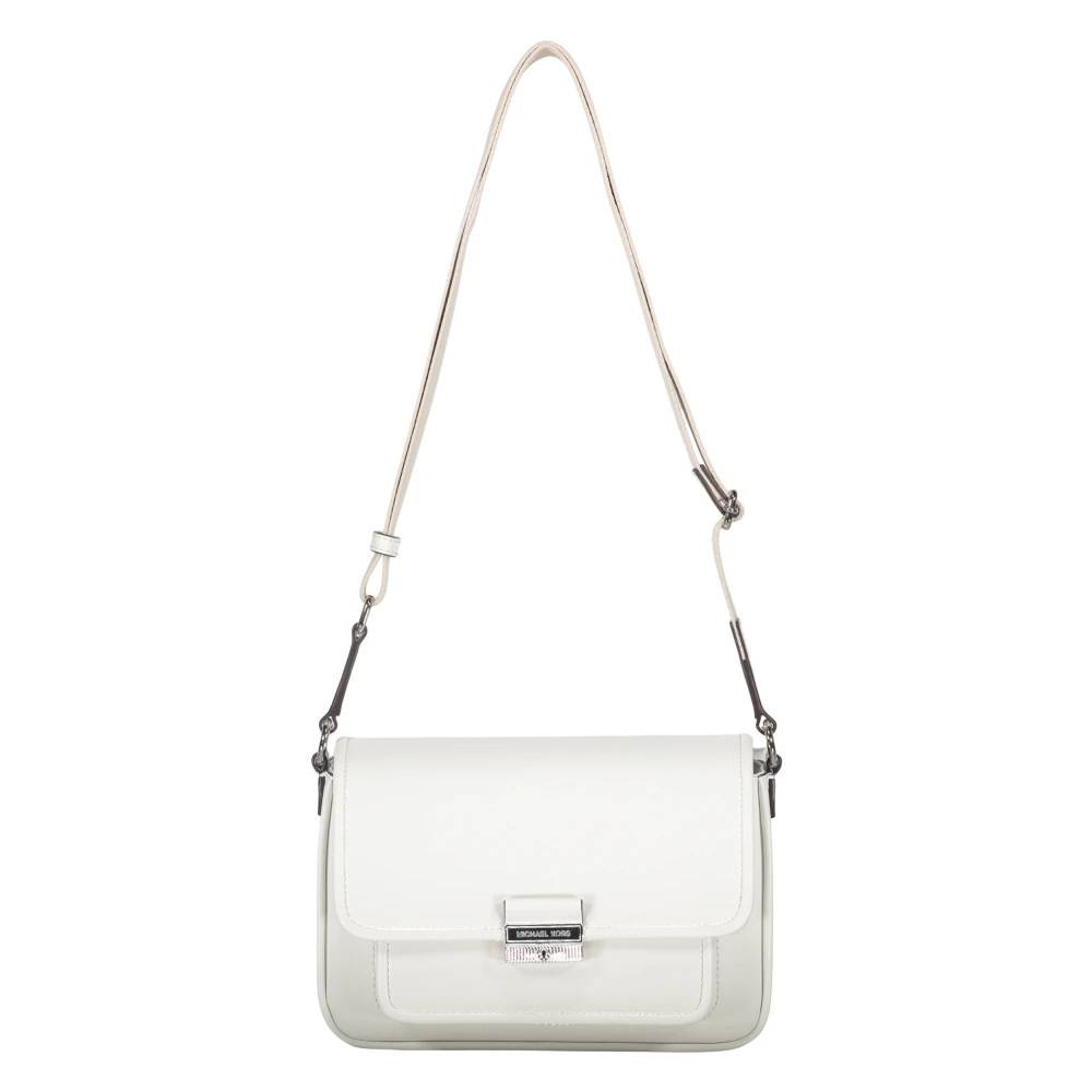 Michael Kors Stilfuld Crossbody Taske med Klapslukning - Tasker - Dame - Hvid - ONE SIZE - Uld