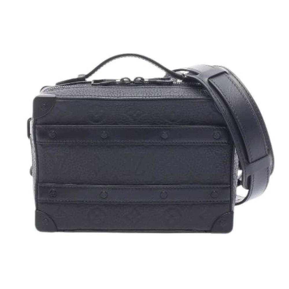 Louis Vuitton Vintage Pre-owned Handle Soft Trunk Monogram Taurillon 2way Skuldertaske - Vintage - Herre - Sort - ONE SIZE - Uld