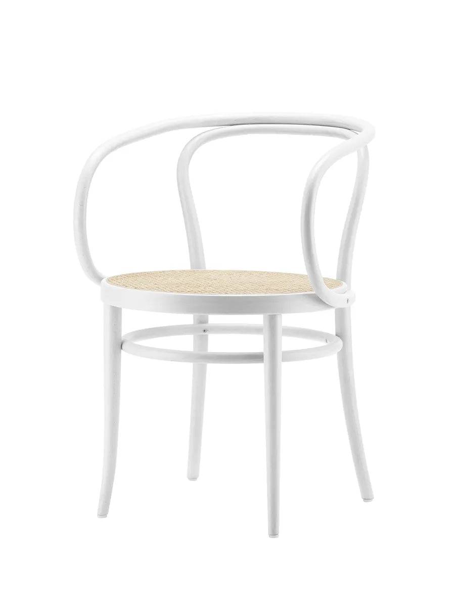 209 Armstol, hvid fra Thonet - Jacobsen Plus