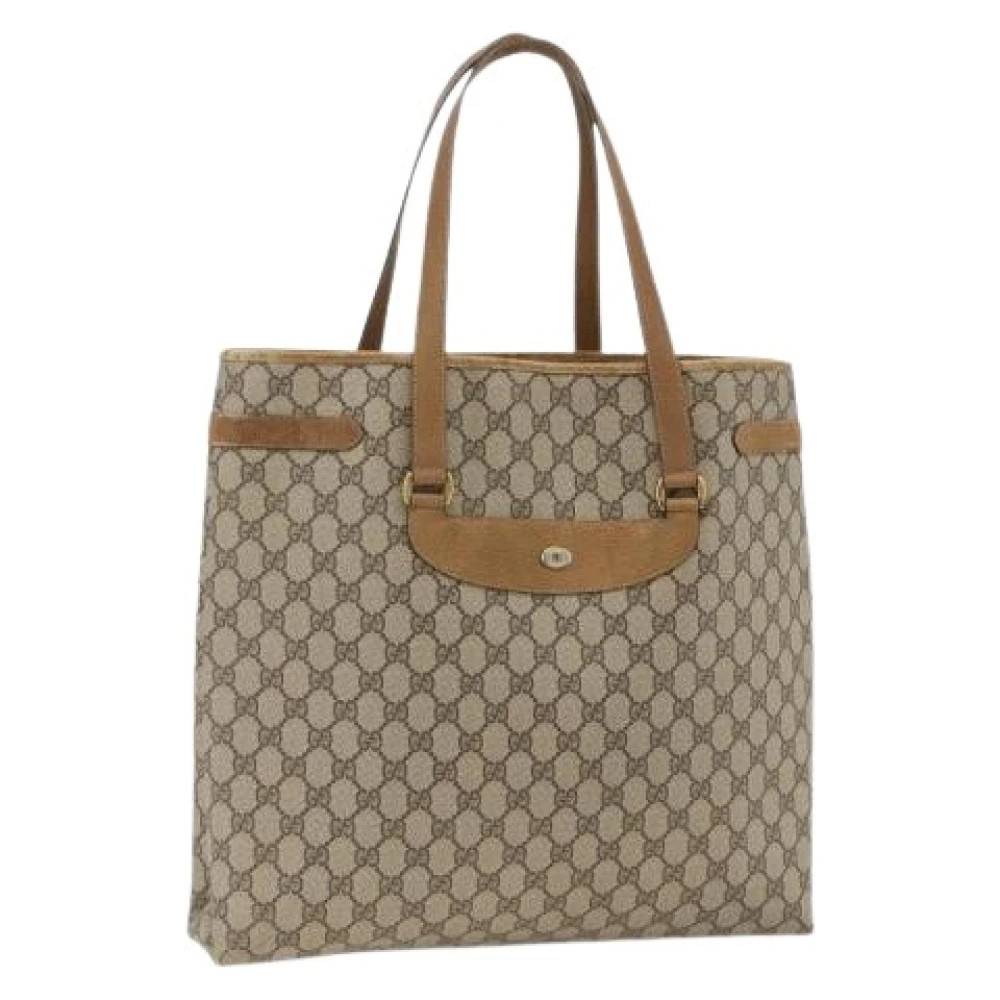 Gucci Vintage - Pre-owned GG Canvas Tote Bag Vintage - Dam - ONE Size - Läder