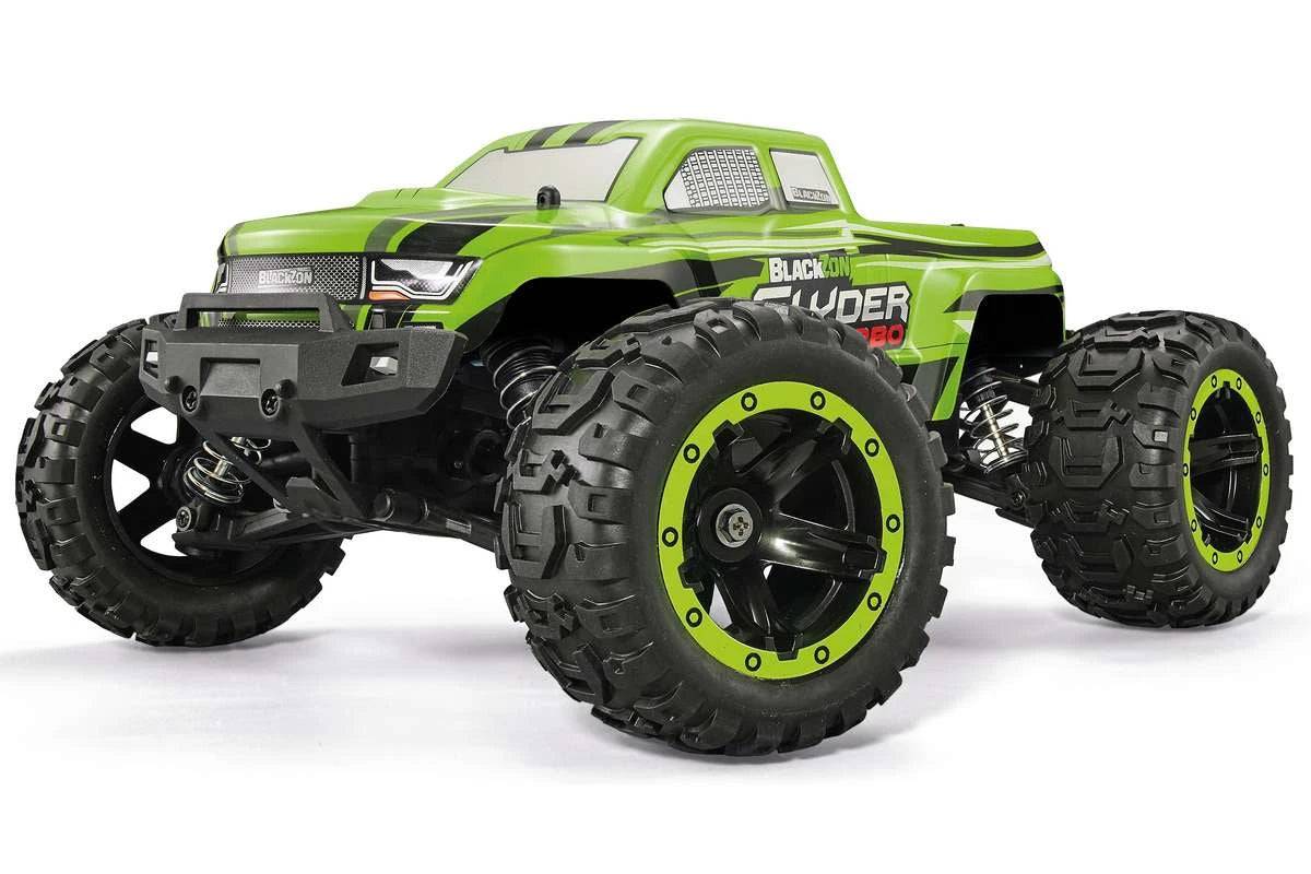 BLACKZON Slyder MT Turbo 1:16 4WD Brushless Monster Truck - Grøn / Standard